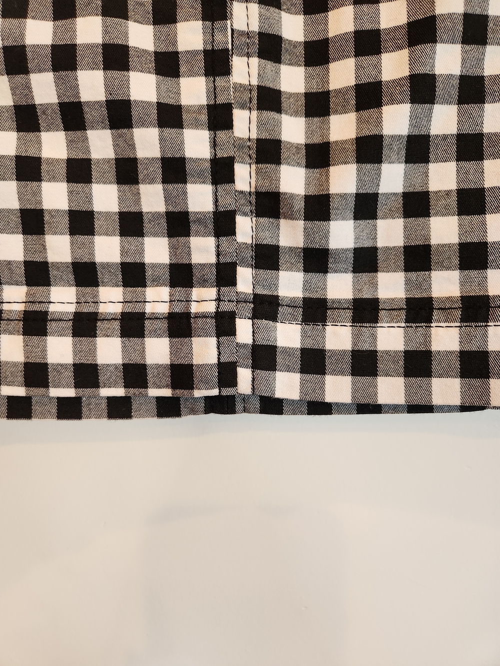 Free People Black/White Modern Femme Gingham Mini Skirt Size 4 Plaid Bodycon - Picture 5 of 9